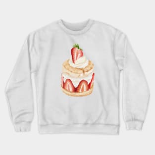 strawberry shortcake, yummy, lovely design Crewneck Sweatshirt